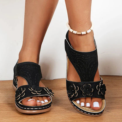 Womens Flat Strap Sandals Thigh High Sandals