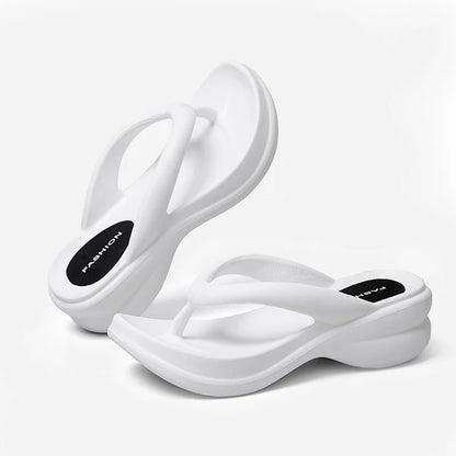 Open Toe Beach Fashion Thick Bottom Flip Flops