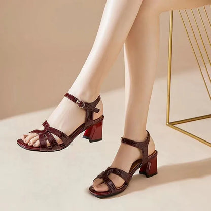 Square Root Fish Mouth Sandals