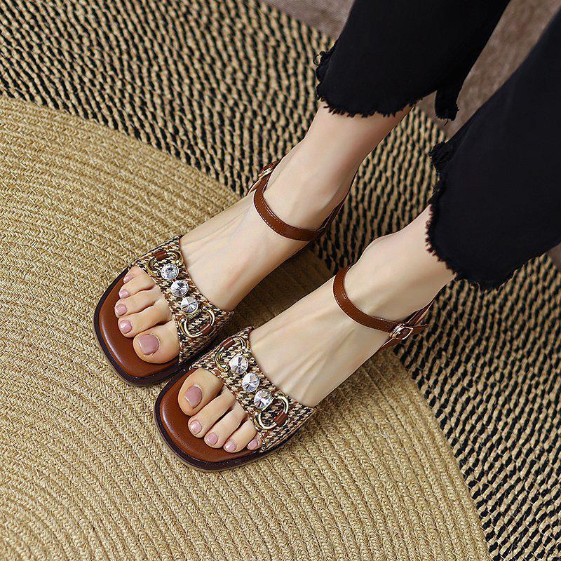 Open Toe Heeled Parisian Sandals