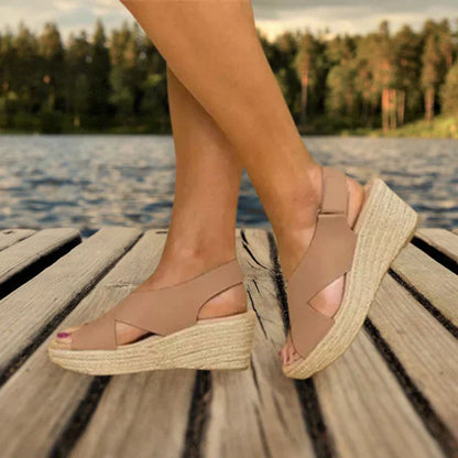 Womens Wedge Ankle Sandals