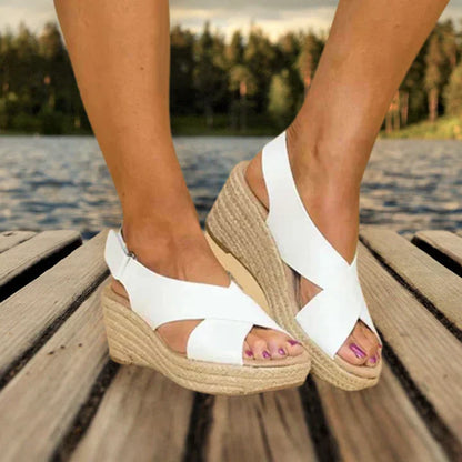 Womens Wedge Ankle Sandals