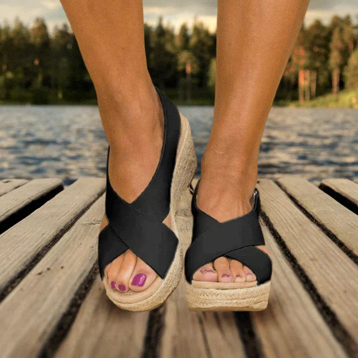 Womens Wedge Ankle Sandals
