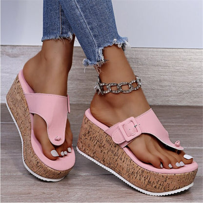 Summer Flip Flops Shoes Female Wedge Platform Sandal