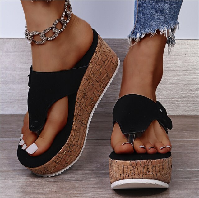 Summer Flip Flops Shoes Female Wedge Platform Sandal