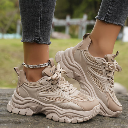 Thick-Soled Height-Increasing Chunky Sneakers