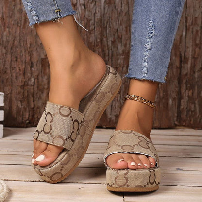 Women Slide Platform Sandals