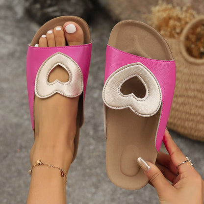 Women's Hollow Heart Design Sandals