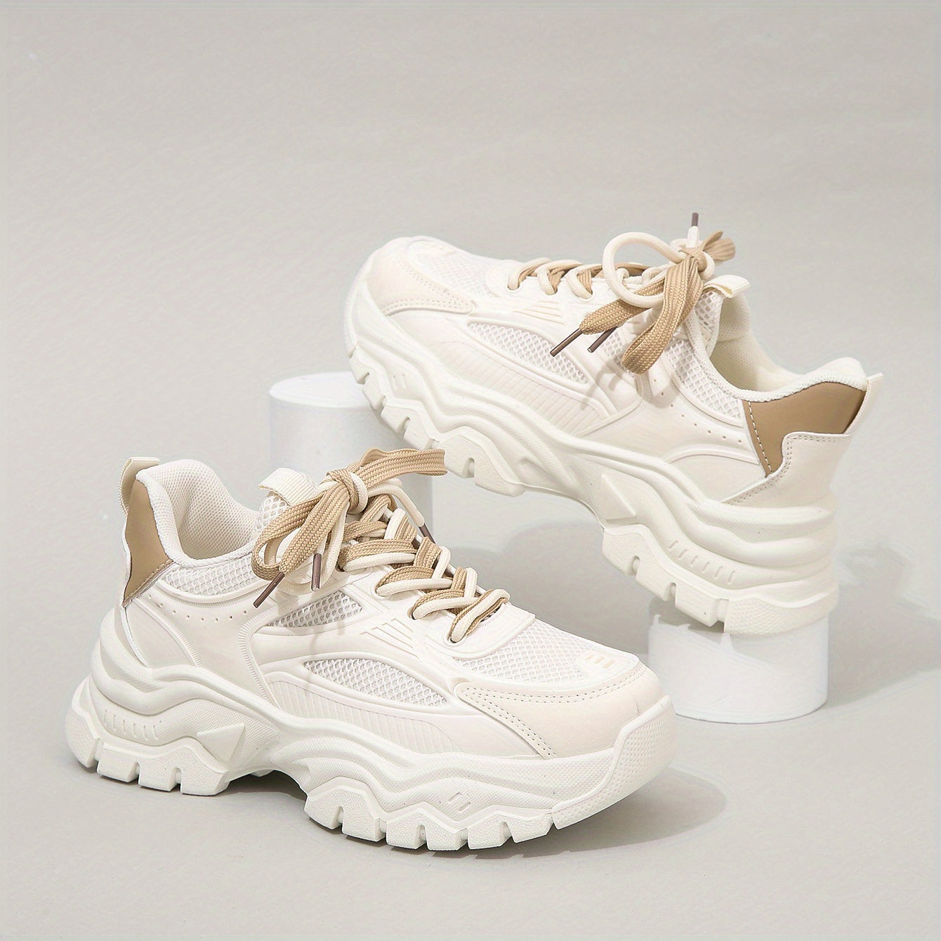 Thick-Soled Height-Increasing Chunky Sneakers
