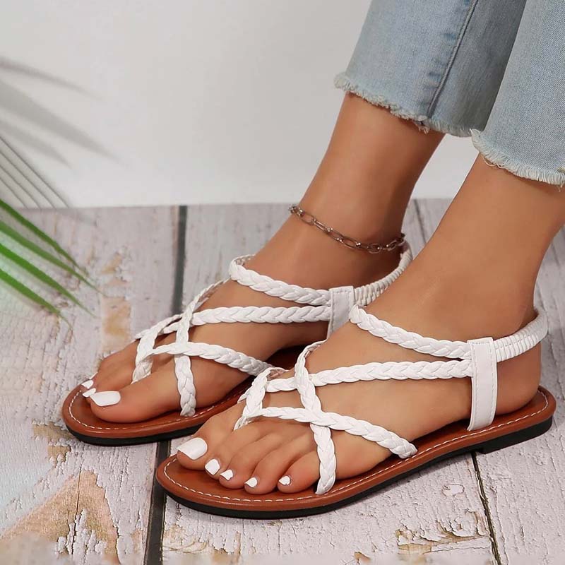 Women's Casual Braided Flat Sandals