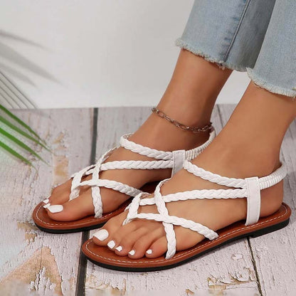 Women's Casual Braided Flat Sandals