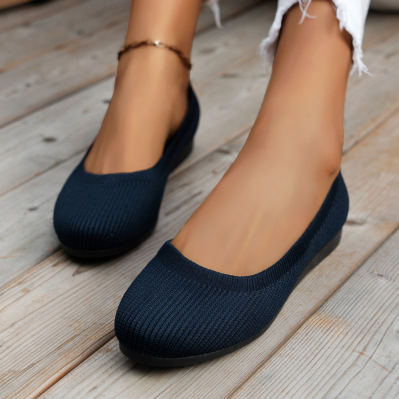 High quality shoes female round head women Flats