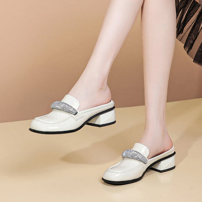 Leather Casual Flats Sandals