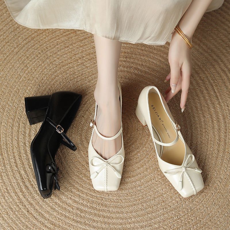 New style women's shoes, French style high-heeled shoes