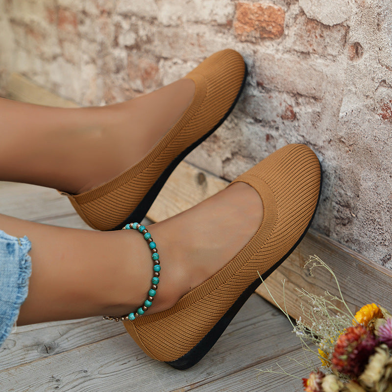 High quality shoes female round head women Flats