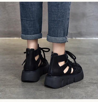 Handmade Retro Leather Breathable Shoes