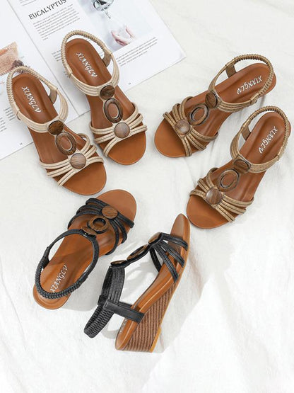 Bohemian Wedge Sandals Women Vintage Sandals