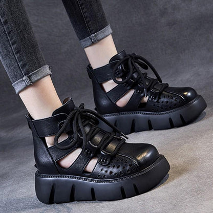 Handmade Retro Leather Breathable Shoes