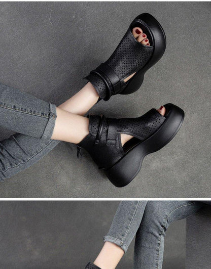 Vintage Casual leather sandals of high quality