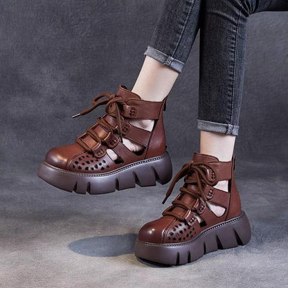 Handmade Retro Leather Breathable Shoes
