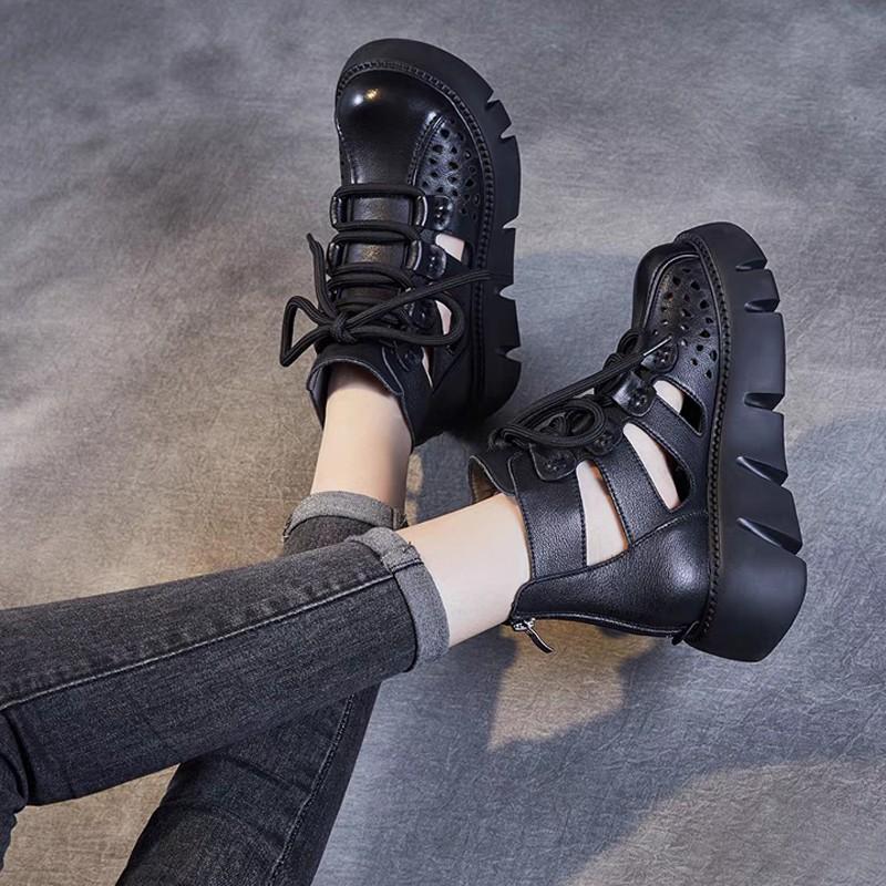 Handmade Retro Leather Breathable Shoes