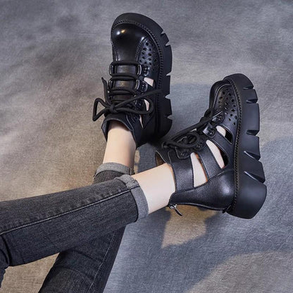 Handmade Retro Leather Breathable Shoes