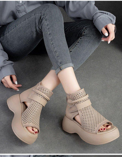 Vintage Casual leather sandals of high quality