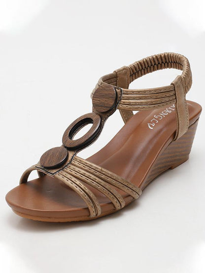 Bohemian Wedge Sandals Women Vintage Sandals