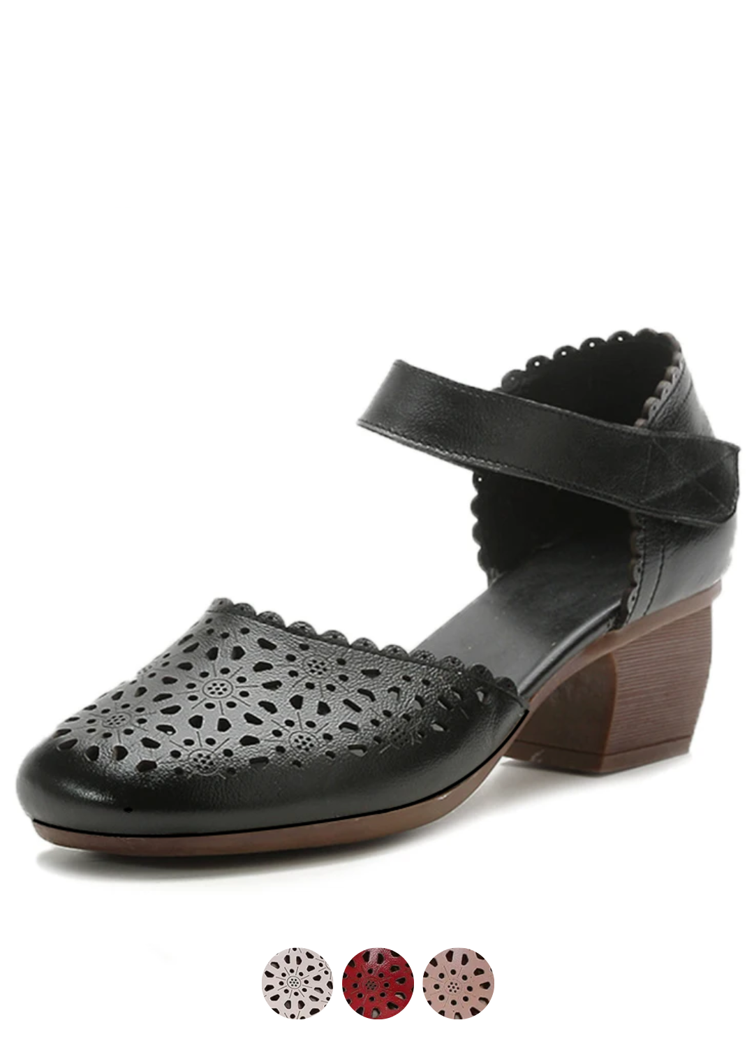 Hollowed-out Retro Heel