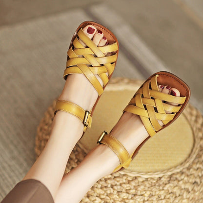 Woven Leather Sandals