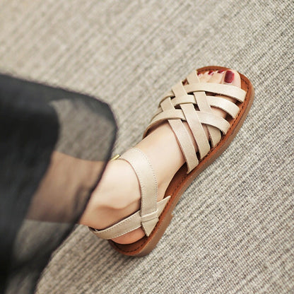 Woven Leather Sandals