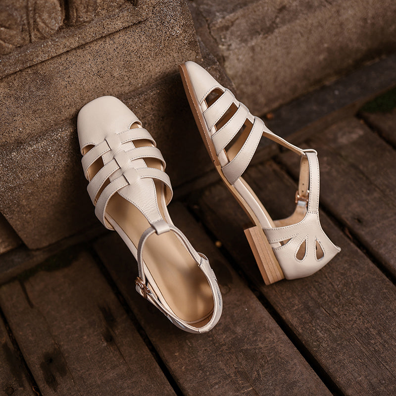 Retro Handmade Soft Leather Fisherman Sandals