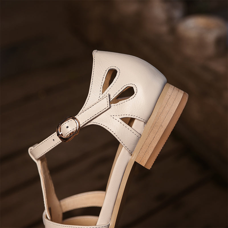 Retro Handmade Soft Leather Fisherman Sandals