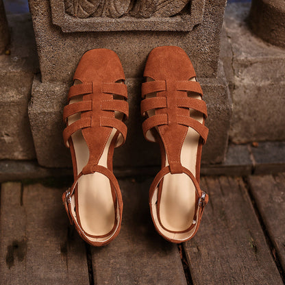 Retro Handmade Soft Leather Fisherman Sandals