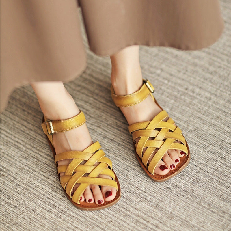 Woven Leather Sandals