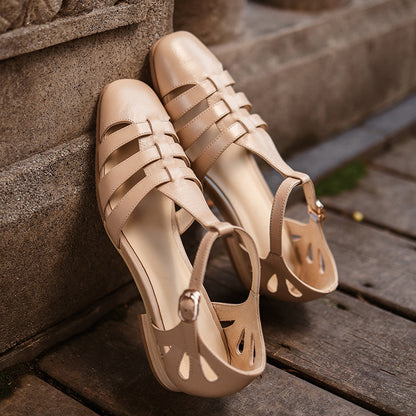 Retro Handmade Soft Leather Fisherman Sandals