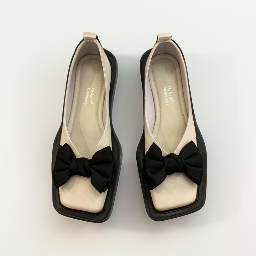 Square Toe Shallow Mouth Slip-on Women Loafers