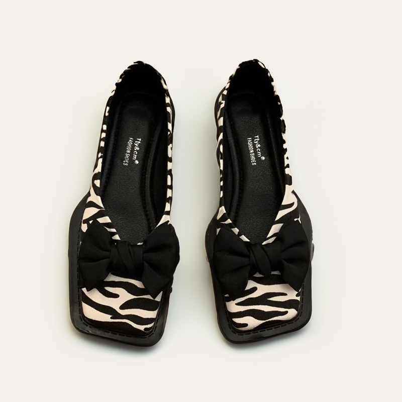 Square Toe Shallow Mouth Slip-on Women Loafers