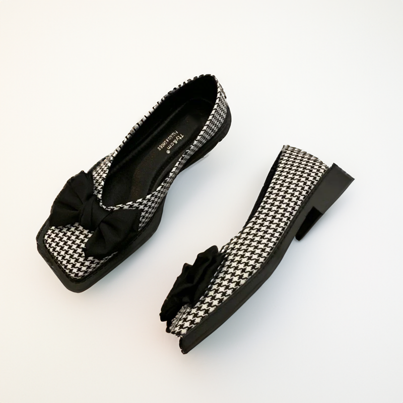 Square Toe Shallow Mouth Slip-on Women Loafers