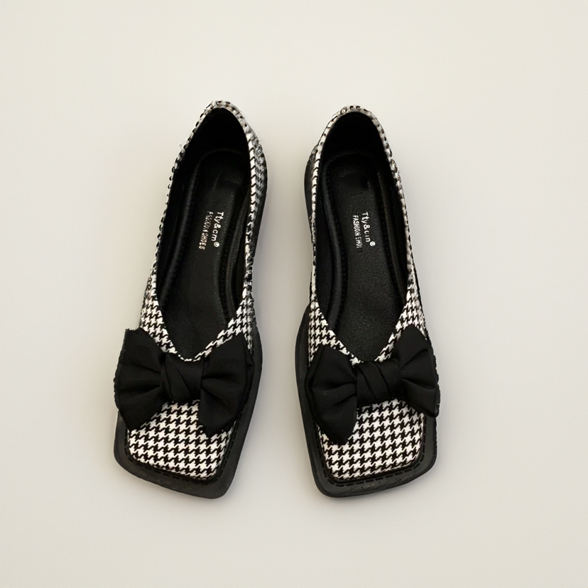 Square Toe Shallow Mouth Slip-on Women Loafers