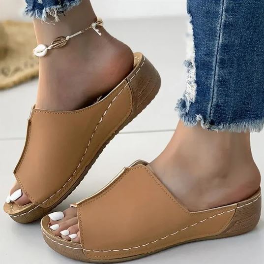 Durable and supportive orthopedic summer Heels