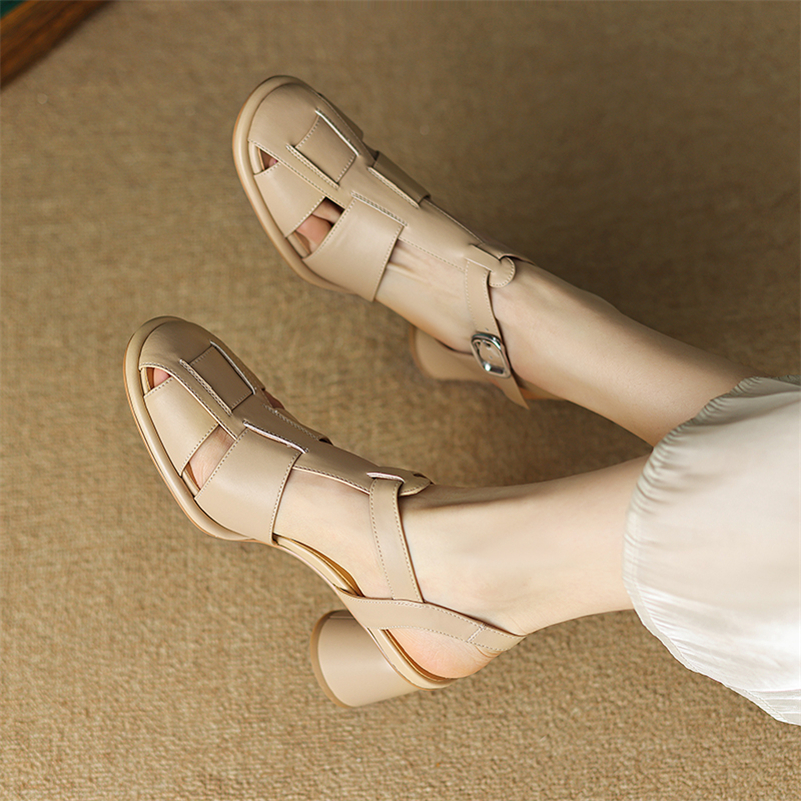Leather sandals