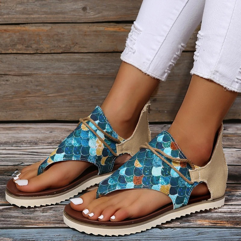 Printed Sandals Flip Flops