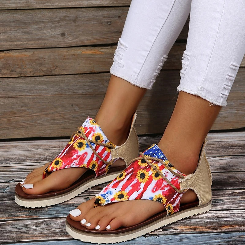 Printed Sandals Flip Flops