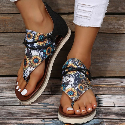 Printed Sandals Flip Flops