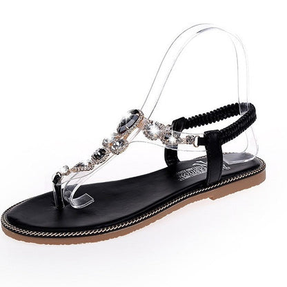 Women Flat Rhinestone Scandals